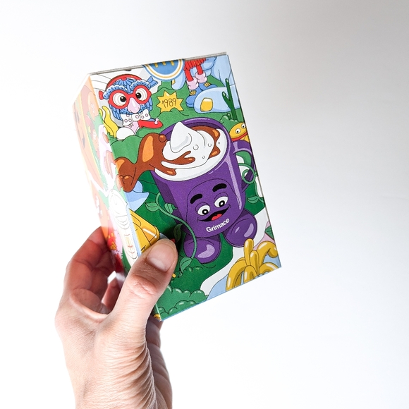 New Sealed 2024 McDonald's Canada Collector's Glass Cup - Grimace x Nanoblock - Picture 2 of 13